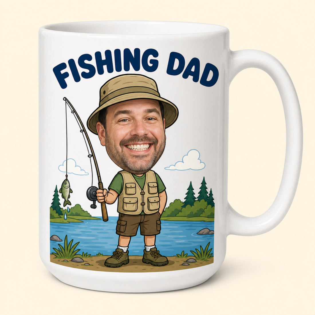 Custom 15 ounce face mug
