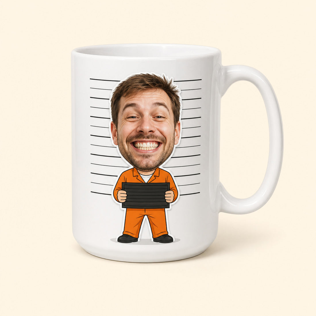 Pug on a Mug custom mug example